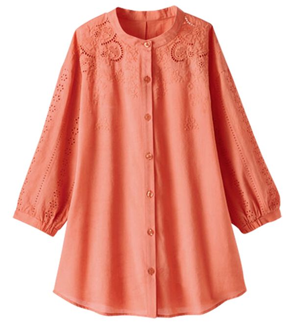 BELLUNA（ベルーナ）の「上品花柄刺しゅうブラウス（ブラウス）」｜詳細画像