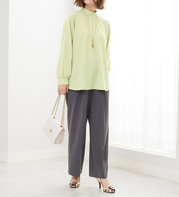 BELLUNA（ベルーナ）の「スタンド衿デザイン上品ブラウス（ブラウス）」｜詳細画像