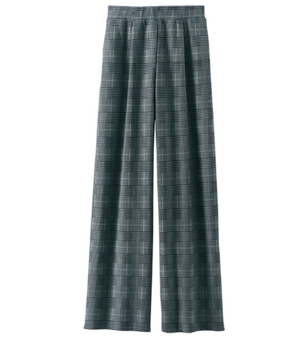 BELLUNA（ベルーナ）の「まるではく毛布！静電防止付裏ファーワイドパンツ（フルレングスパンツ）」｜詳細画像