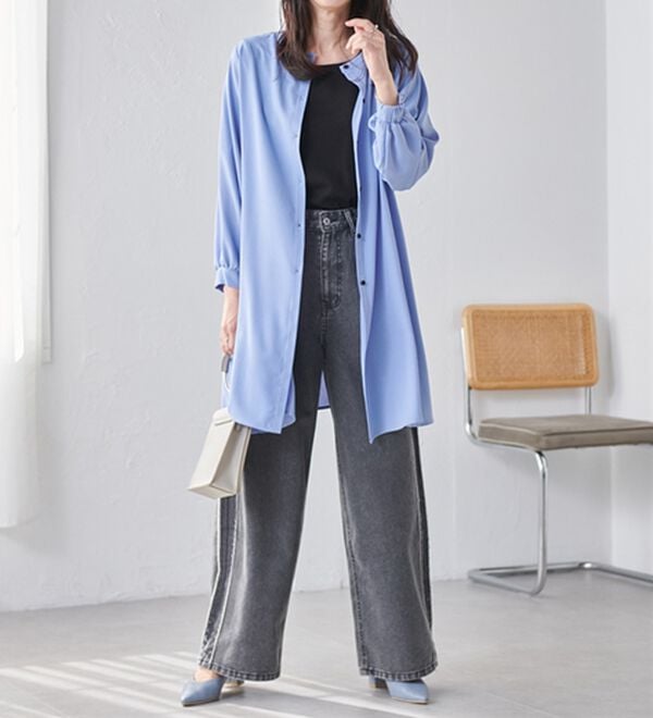 RANAN（ラナン）の「２ＷＡＹボタン使いフレアーブラウス（ブラウス）」｜詳細画像