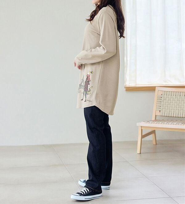 BELLUNA（ベルーナ）の「【メルティポンチ】プリントチュニック（チュニック）」｜詳細画像