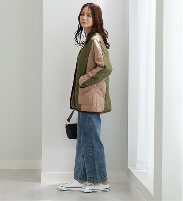 BELLUNA（ベルーナ）の「パイピング使いキルトブルゾンジャケット（ブルゾン）」｜詳細画像