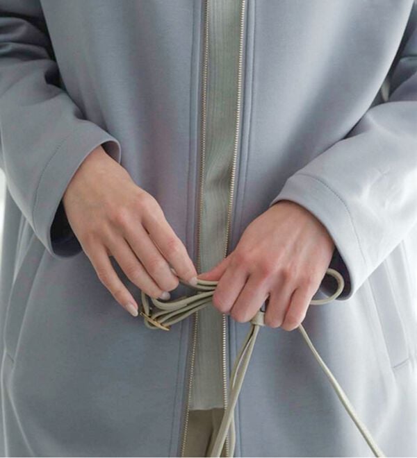 BELLUNA（ベルーナ）の「衿デザインロング丈パーカー（パーカー）」｜詳細画像