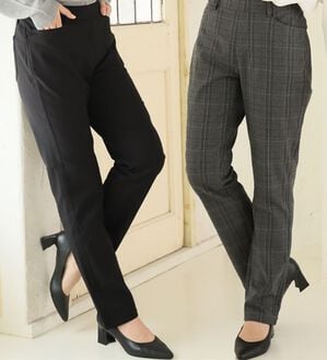 A HAPPY MARILYN（アハッピーマリリン）の「【Ｌ～５Ｌ】楽・暖・美脚！ストレッチ裏起毛パンツ（フルレングスパンツ）」｜詳細画像