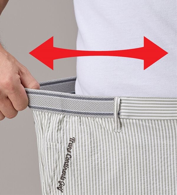 「＜トランスコンチネンツゴルフ＞３Ｄスイングフィットゴルフパンツ（メンズフルレングスパンツ）」｜詳細画像