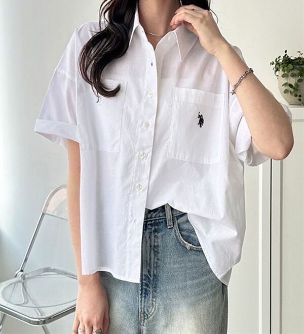 GeeRA（ジーラ）の「【ＵＳ．ＰＯＬＯ．ＡＳＳＮ】オーバーサイズ半袖シャツ（シャツ）」｜詳細画像