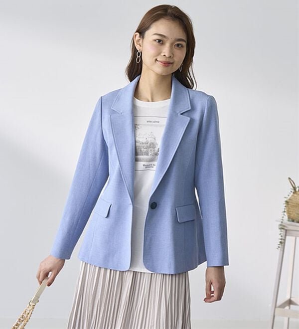 BELLUNA（ベルーナ）の「＜楽スタフィット＞テーラードジャケット（テーラードジャケット）」｜詳細画像