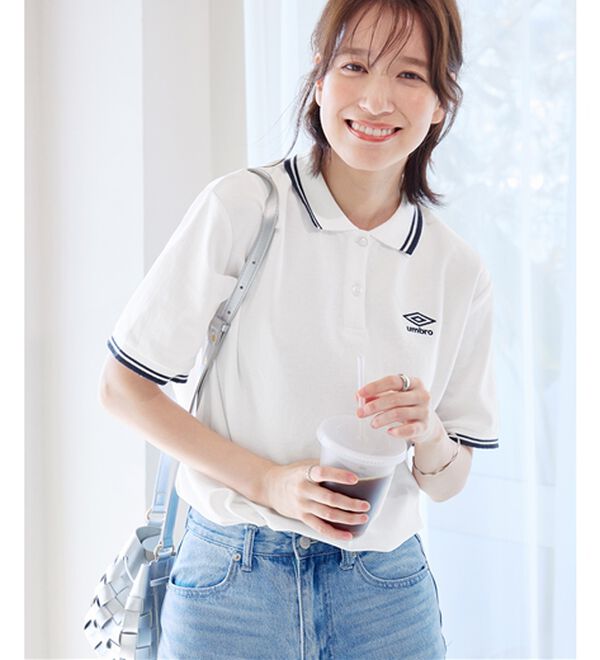 alotta（アロッタ）の「【アンブロ】　配色デザインポロシャツ（ポロシャツ）」｜詳細画像