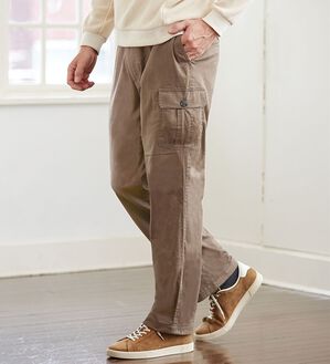 「＜コムルヴァン・オム＞ラクして暖か裏フリースパンツ（メンズフルレングスパンツ）」｜詳細画像