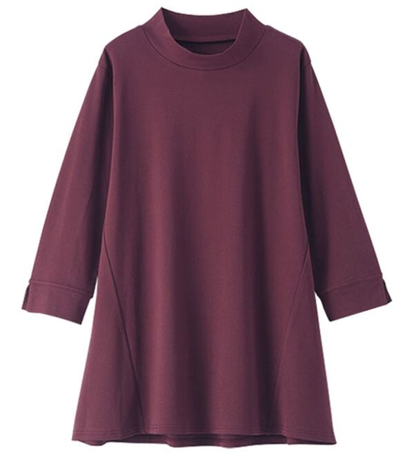 BELLUNA（ベルーナ）の「Ｔシャツ以上ブラウス未満　艶やか綿１００％チュニック（チュニック）」｜詳細画像