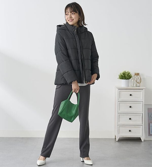 BELLUNA（ベルーナ）の「【選べる股下】ジャストフィットらくらくパンツ（フルレングスパンツ）」｜詳細画像