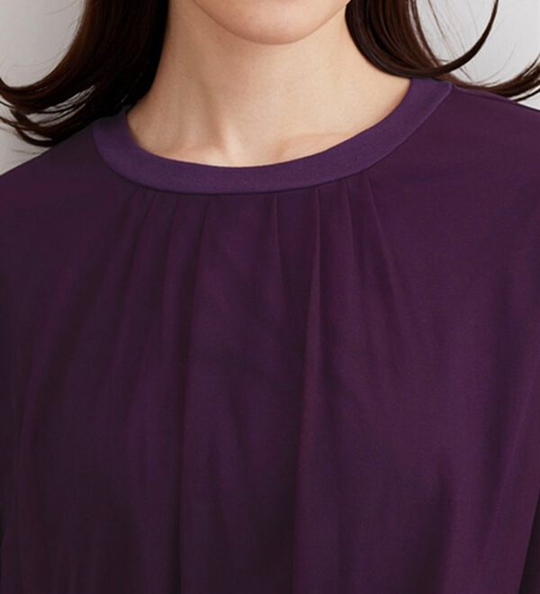 BELLUNA（ベルーナ）の「ふわり涼やか！チュール重ねチュニック（チュニック）」｜詳細画像