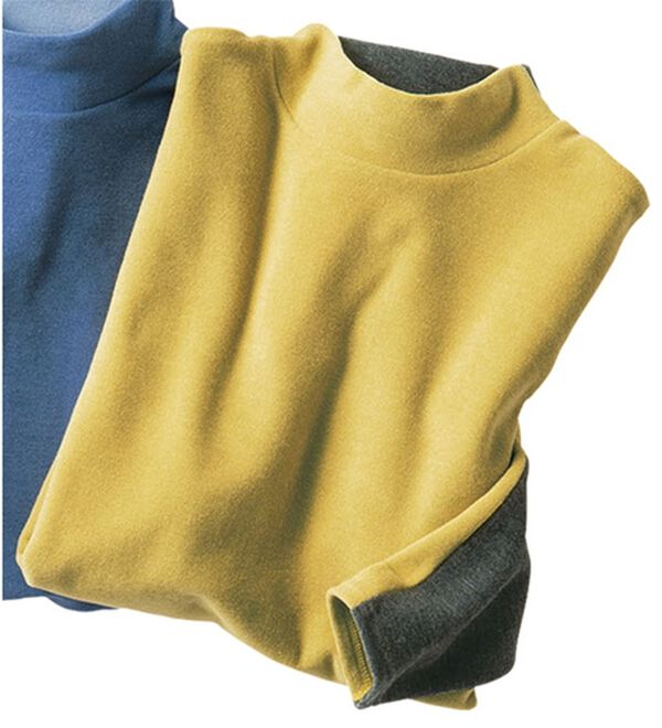 VINNO（ヴィノ）の「日本製＜ＭＩＰ＞コットン混配色プルオーバー（カットソー）」｜イエロー系