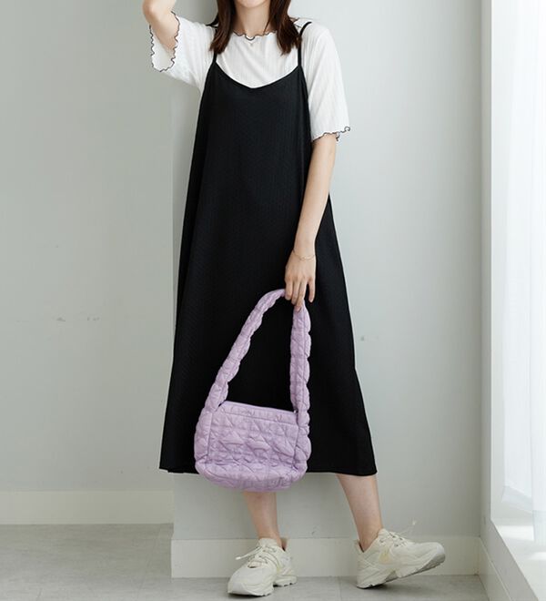 BELLUNA（ベルーナ）の「【2点セット】メローインナー＆キャミワンピースセット（アンサンブル）」｜詳細画像