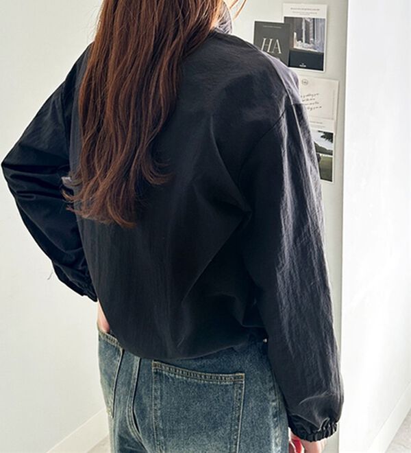 GeeRA（ジーラ）の「ハーフジップ配色ナイロンブルゾン（ブルゾン）」｜詳細画像