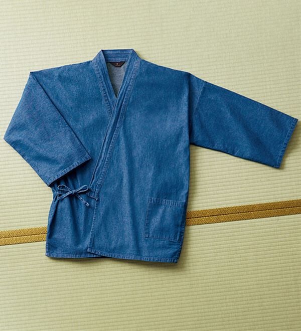 「日本の伝統服デニム作務衣（メンズ和装・浴衣・和装グッズ）」｜詳細画像