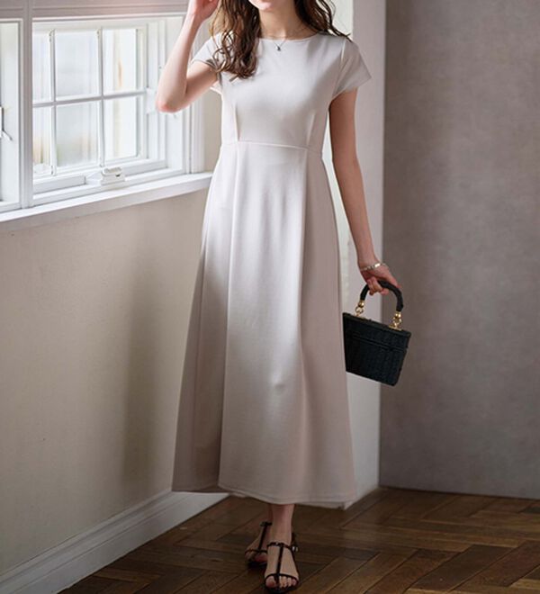 RANAN（ラナン）の「上品見えバックギャザーワンピース（その他ワンピース）」｜詳細画像