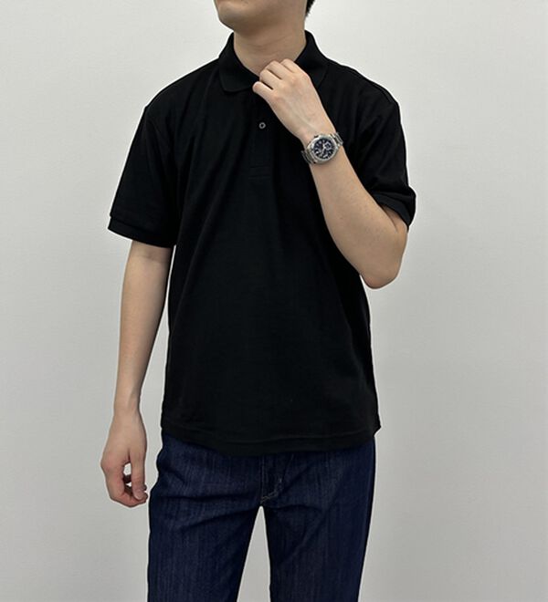 「＜アーノルド　パーマー＞ワンポイント刺しゅう鹿の子ポロシャツ（長袖・半袖）（メンズポロシャツ）」｜詳細画像