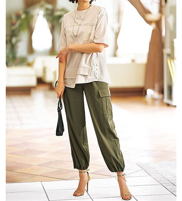 BELLUNA（ベルーナ）の「サラリ快適！ビンテージ調カーゴパンツ（その他パンツ）」｜詳細画像