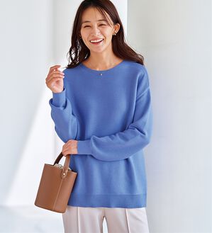 BELLUNA（ベルーナ）の「ラメ調もちもちニットプルオーバー（ニット・セーター）」｜詳細画像