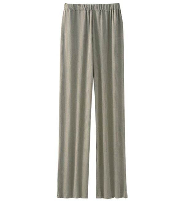 「ラフばきルームパンツ（フルレングスパンツ）」｜カーキブラウン