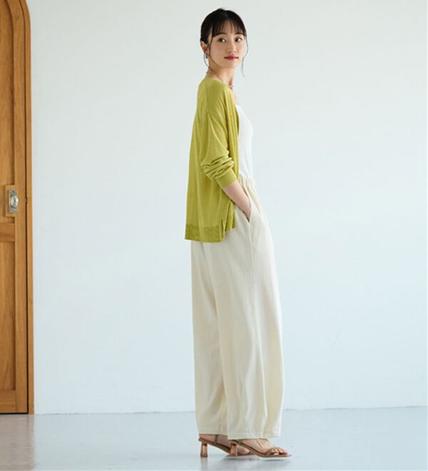 BELLUNA（ベルーナ）の「【快適Ｌａｂ．】シャリ冷！洗える多機能ニットカーディガン（ニットカーディガン）」｜詳細画像