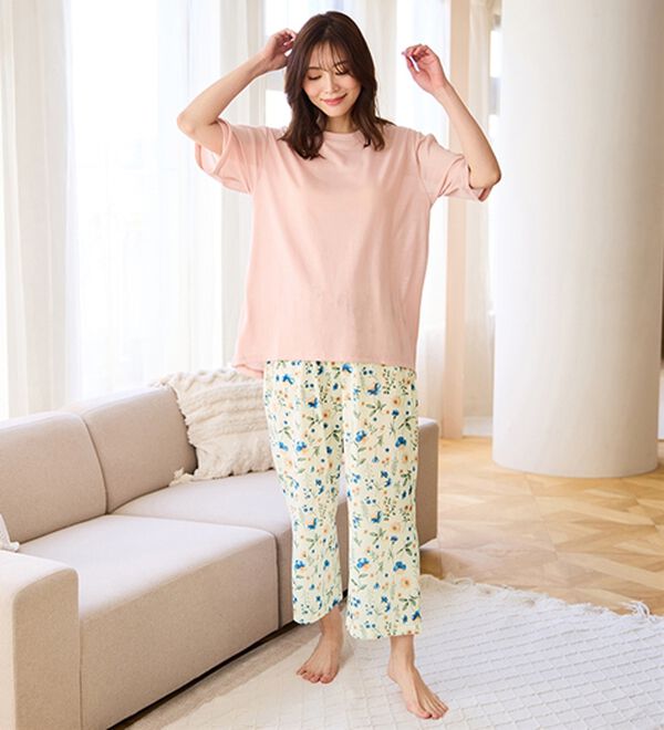 LAVIENNE（ラヴィエンヌ）の「【寝苦しさにさよなら】風がス～っと肌さら！涼しいメッシュ使いパジャマ（パジャマ・ルームウェア）」｜詳細画像