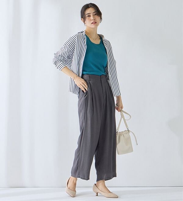 「【医師オススメ】ＵＶカット綿１００％カップ付タンクトップ＜カラフルコットン＞（肌着・インナーウェア）」｜詳細画像