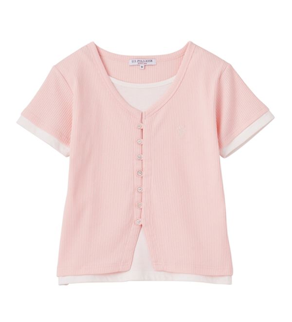 RANAN（ラナン）の「＜U.S.POLO ASSN.＞バイカラーレイヤード風カットソーTシャツ（カットソー）」｜詳細画像