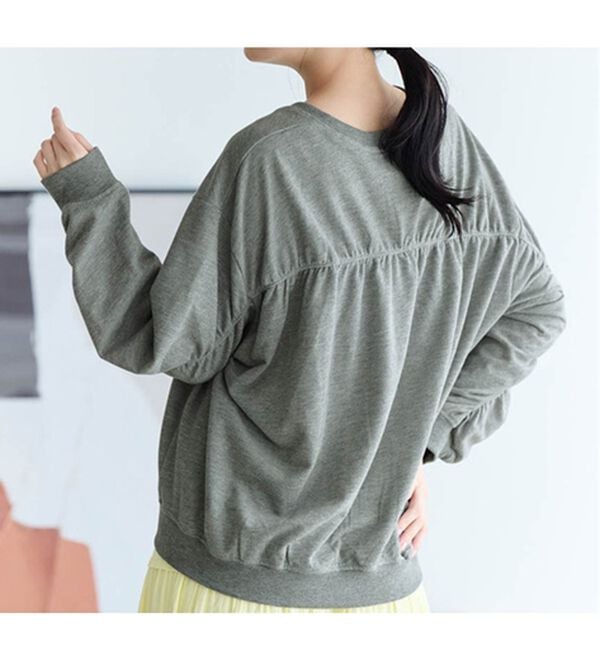 RANAN（ラナン）の「バックギャザーデザインスウェット（カットソー）」｜詳細画像