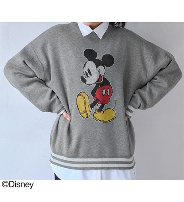 BELLUNA（ベルーナ）の「＜Ｄｉｓｎｅｙ＞【ミッキー】ジャカードゆったりセーター（ニット・セーター）」｜詳細画像
