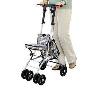 「アルミ製コンパクトシルバーカー　シプール（シニア・生活サポート）」｜チェックブラック