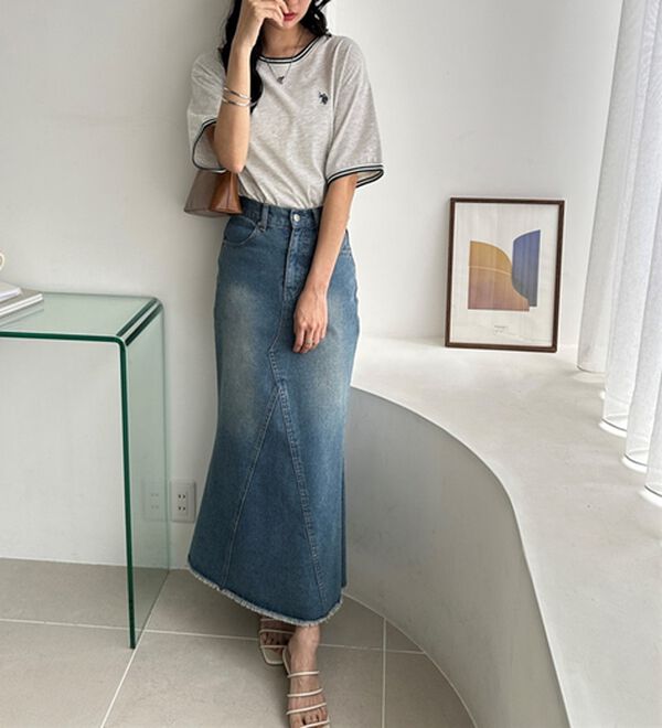 GeeRA（ジーラ）の「【ＵＳ．ＰＯＬＯ．ＡＳＳＮ】ライン配色Ｔシャツ（Tシャツ）」｜詳細画像