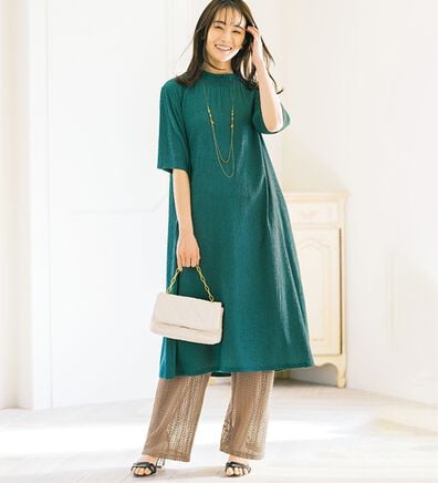 ルフラン（ルフラン）の「旬な重ね着スタイル！ワンピ＆パンツセット（パンツスーツ）」