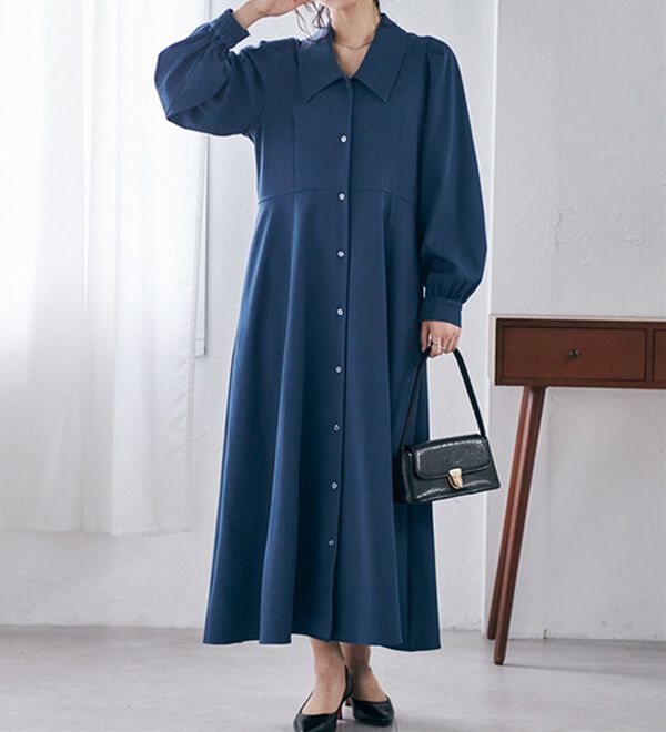 RANAN（ラナン）の「クラシカルカラーシャツワンピ（シャツワンピース）」｜詳細画像