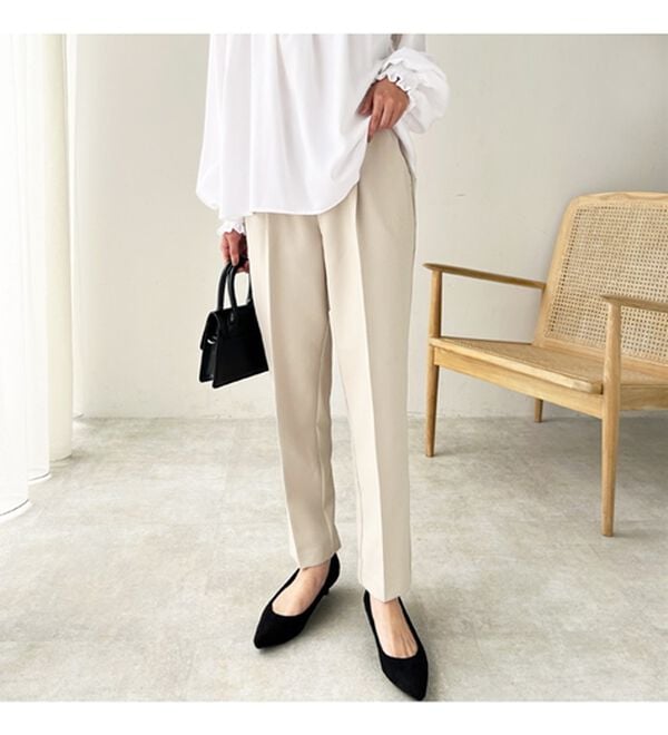 GeeRA（ジーラ）の「美脚きれい魅せ！テーパードパンツ（フルレングスパンツ）」｜詳細画像