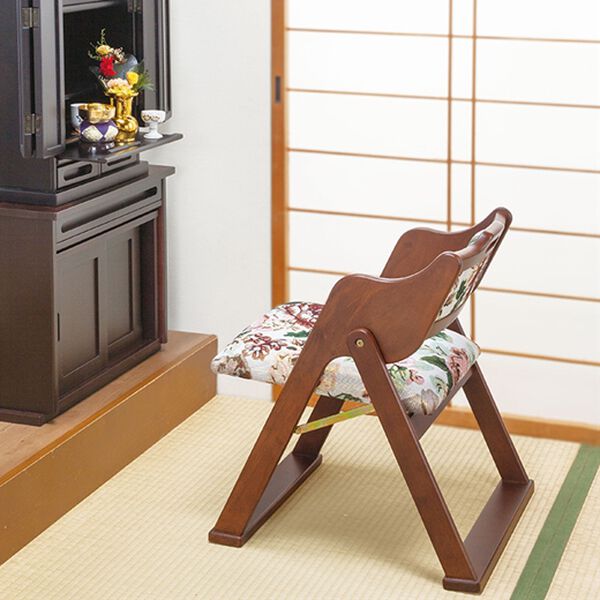「天然木おりたたみ椅子（椅子・チェア・スツール）」｜詳細画像