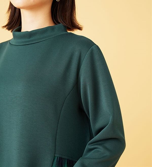 BELLUNA（ベルーナ）の「【Ｌａｇｒｉｌｕａ】チェック切替チュニックワンピース（チュニック）」｜詳細画像