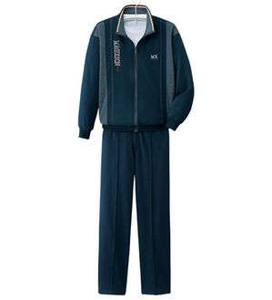 「お買得！毎日活躍ホームスーツ上下セット（メンズルームウェア）」｜ネイビー