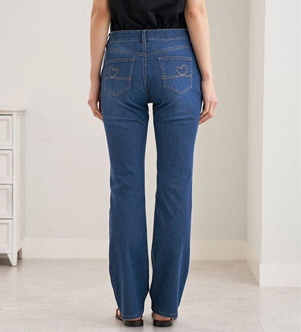 BELLUNA（ベルーナ）の「ヒンヤリ冷感！ライトオンスジーンズ（フルレングスパンツ）」｜詳細画像