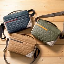 「ハッシュパピー　大人に似合うキルティングショルダー（メンズショルダーバッグ）」