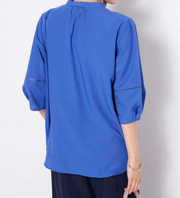 BELLUNA（ベルーナ）の「エアリービンテージ素材レース使いブラウス（ブラウス）」｜詳細画像