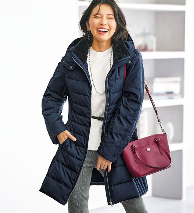 無印良品】フレンチダウンコート 黒M【タグ付き新品】 Mila Owen
