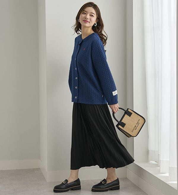 BELLUNA（ベルーナ）の「【ＰＯＬＯ　ＢＣＳ】ジャカード素材カーディガン（その他カーディガン）」｜詳細画像