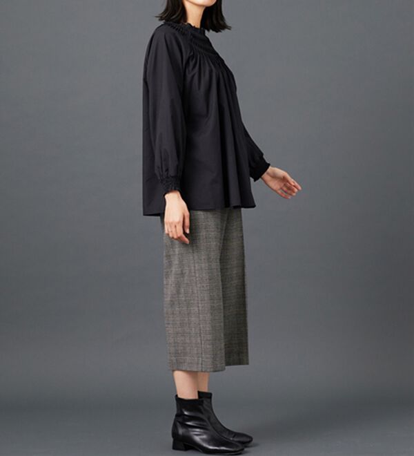 BELLUNA（ベルーナ）の「サマ見え（スーパーウォーム）ウール調センタープレスクロップドパンツ（クロップドパンツ）」｜詳細画像