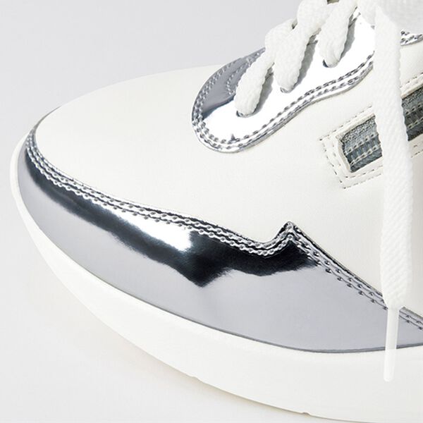 RANAN（ラナン）の「幅広ゆったりレースアップウェッジスニーカー（スニーカー）」｜詳細画像