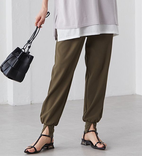 RANAN（ラナン）の「機能付き！裾スリットパンツ（フルレングスパンツ）」｜詳細画像