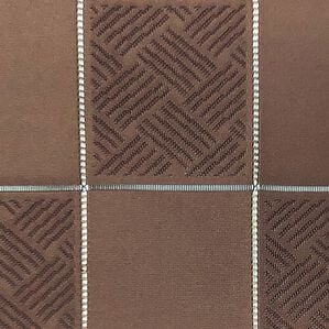 「ＮＥＷ長さ調節できるサッとパタパタ間仕切りカーテン（のれん・間仕切り・カーテン関連品）」｜市松柄ブラウン