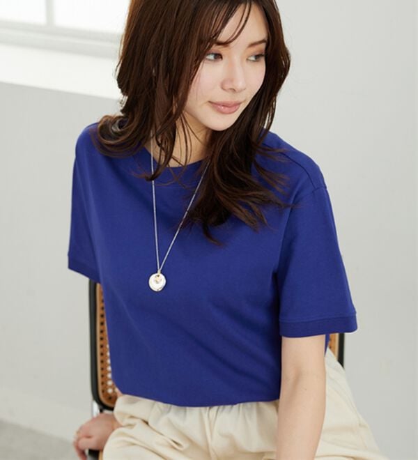 BELLUNA（ベルーナ）の「ヒンヤリ！綿１００％大人顔サマ見えＴシャツ（Tシャツ）」｜詳細画像