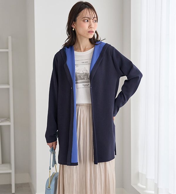 BELLUNA（ベルーナ）の「なめらかテンセル（ＴＭ）繊維混配色コーディガン（その他カーディガン）」｜詳細画像